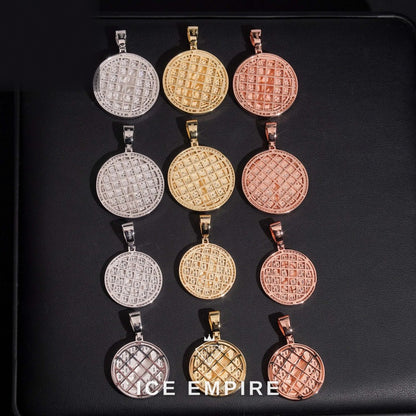 Iced Out Gold Plated Moissanite Pendant