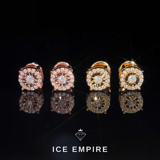 Iced Out 925 Silver Moissanite Earrings