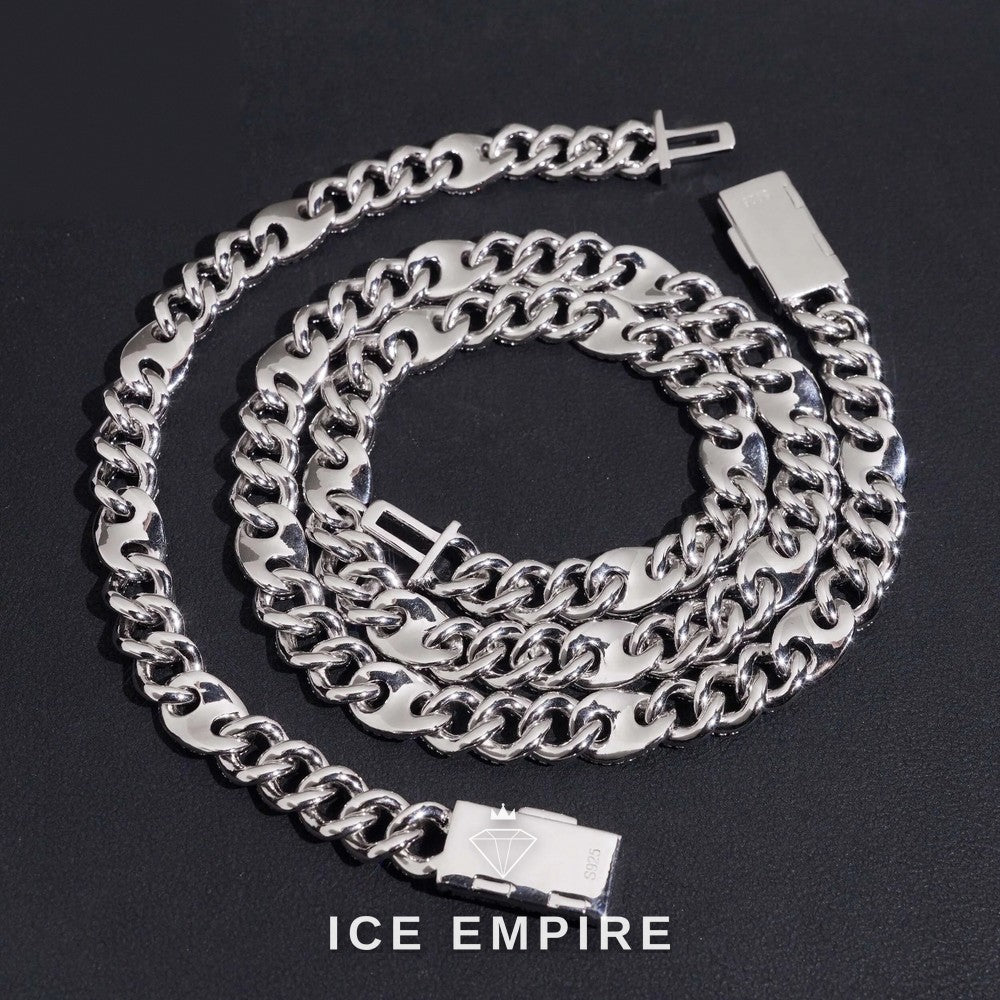 Iced Out Rose Gold Plated Moissanite Cuban Chain