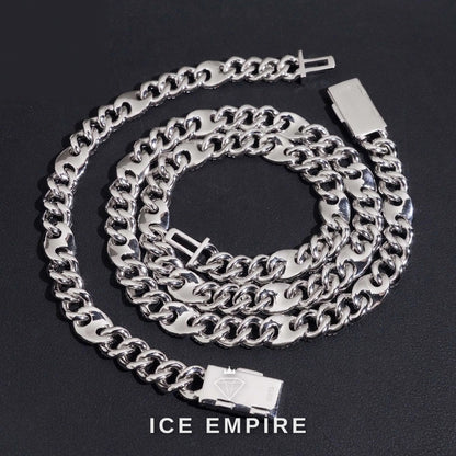 Iced Out Rose Gold Plated Moissanite Cuban Chain