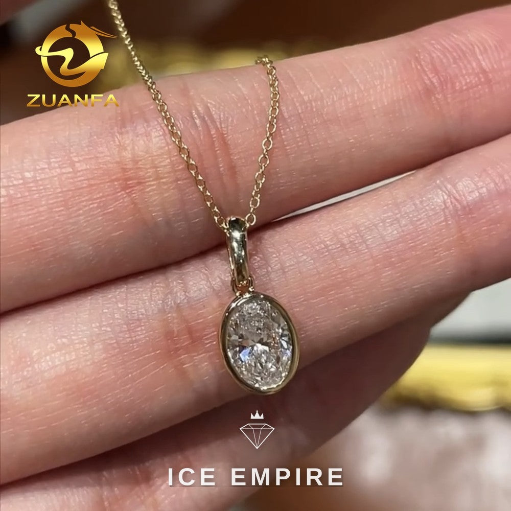 Iced Out Gold Plated Lab Grown Diamond Chain