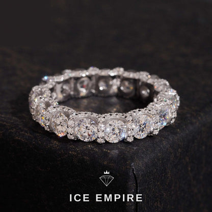 Iced Out 925 Silver Lab Grown Diamond Ring