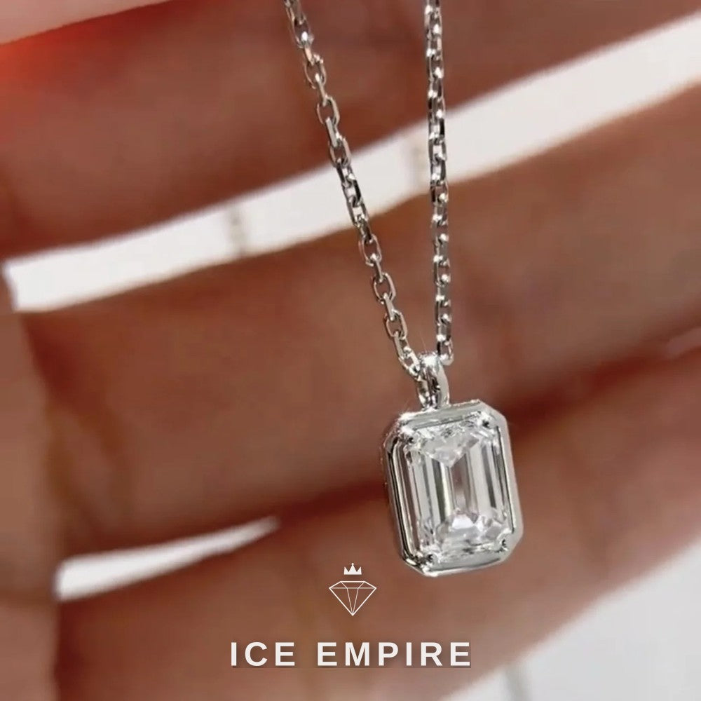 Iced Out Gold Plated Lab Grown Diamond Pendant