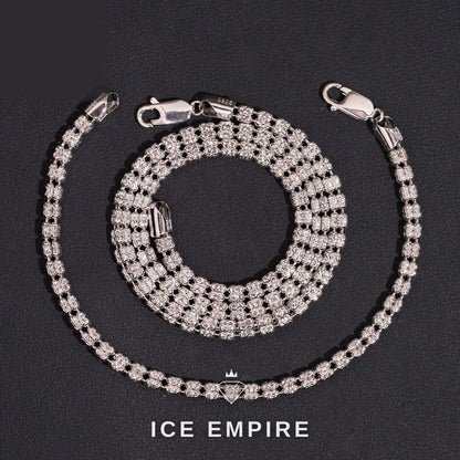 Iced Out Rose Gold Cuban Chain
