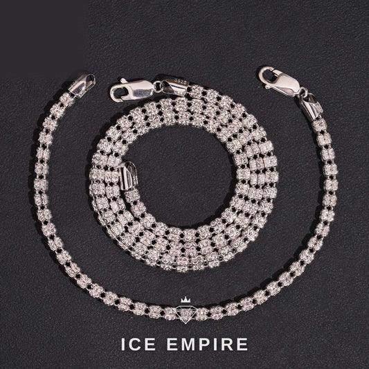 Iced Out Rose Gold Cuban Chain