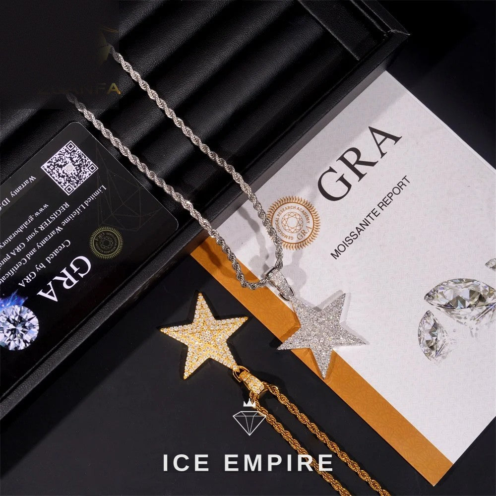 Iced Out 925 Silver Pendant