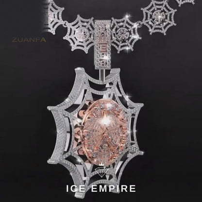 Iced Out Cross 925 Silver Moissanite Pendant