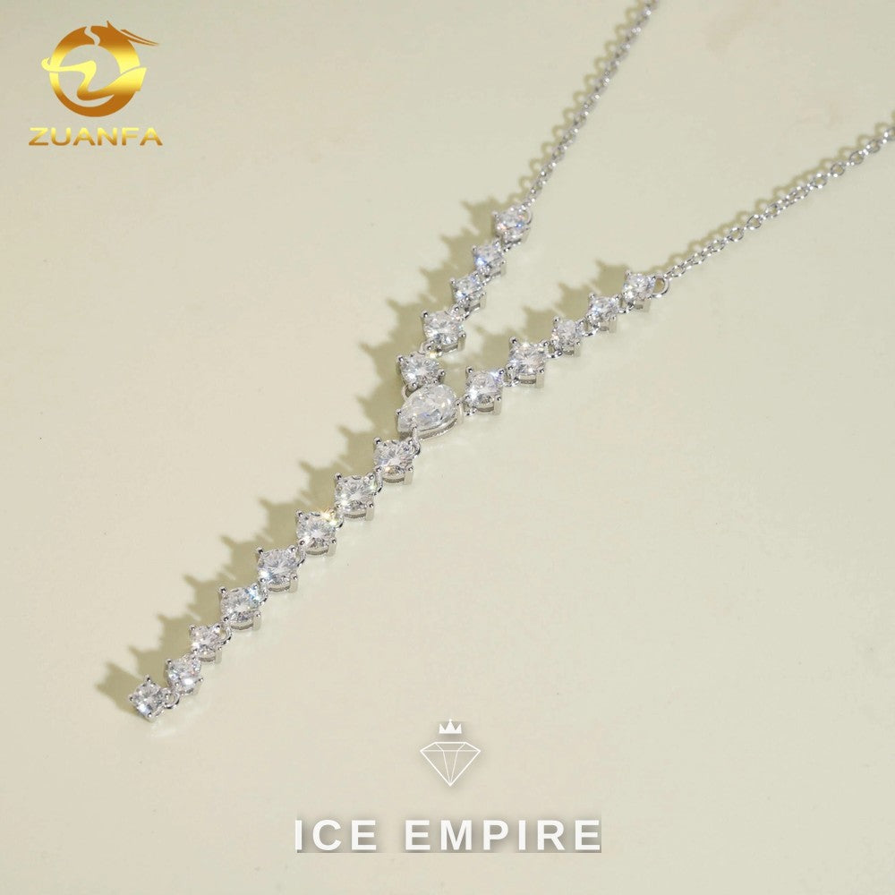Iced Out Rose Gold Plated Moissanite Cuban Chain
