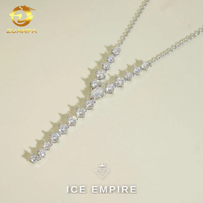 Iced Out Rose Gold Plated Moissanite Cuban Chain