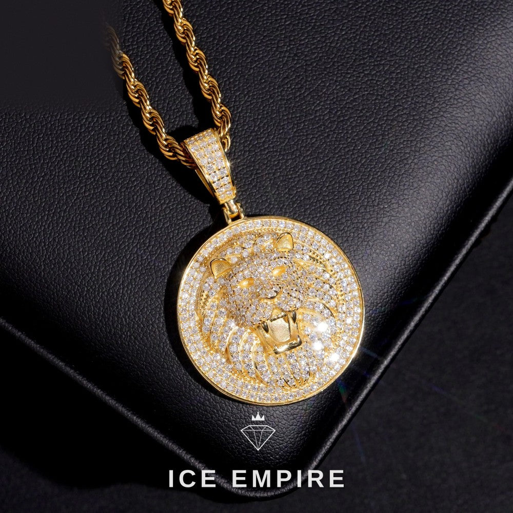 Iced Out 925 Silver Moissanite Pendant