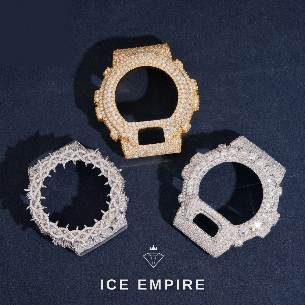 Iced Out 925 Silver Moissanite Watch