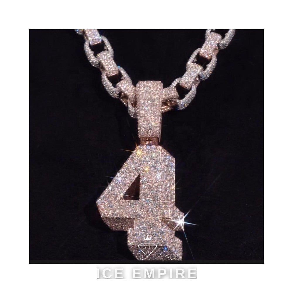 Iced Out Rose Gold Plated Cuban Chain