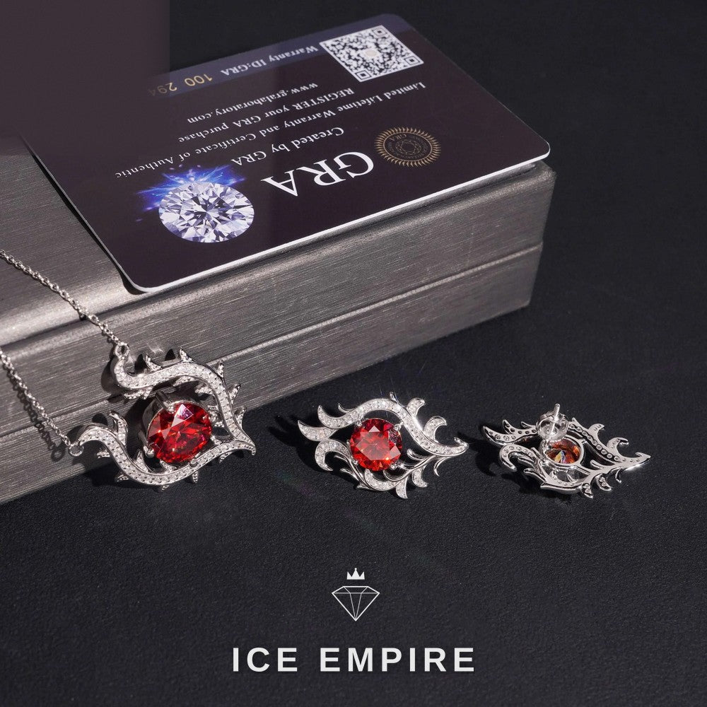 Iced Out Rose Gold Plated Moissanite Earrings