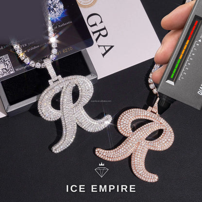 Iced Out 925 Silver Moissanite Pendant
