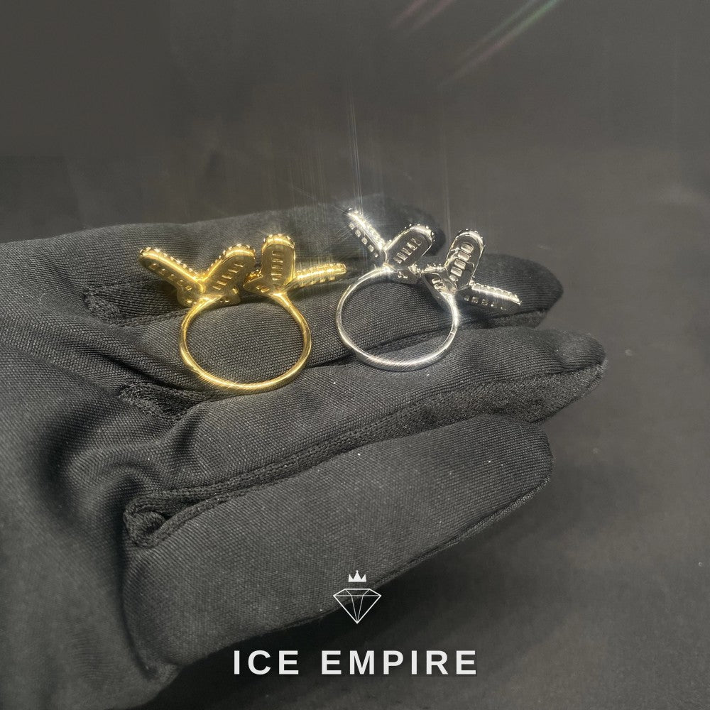 Iced Out Baguette 925 Silver Moissanite Ring