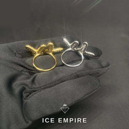 Iced Out Baguette 925 Silver Moissanite Ring