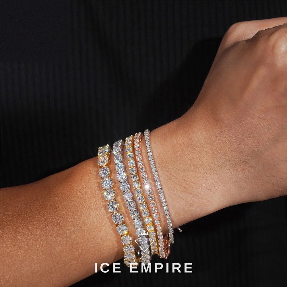 Iced Out Gold Plated Moissanite Cuban Chain