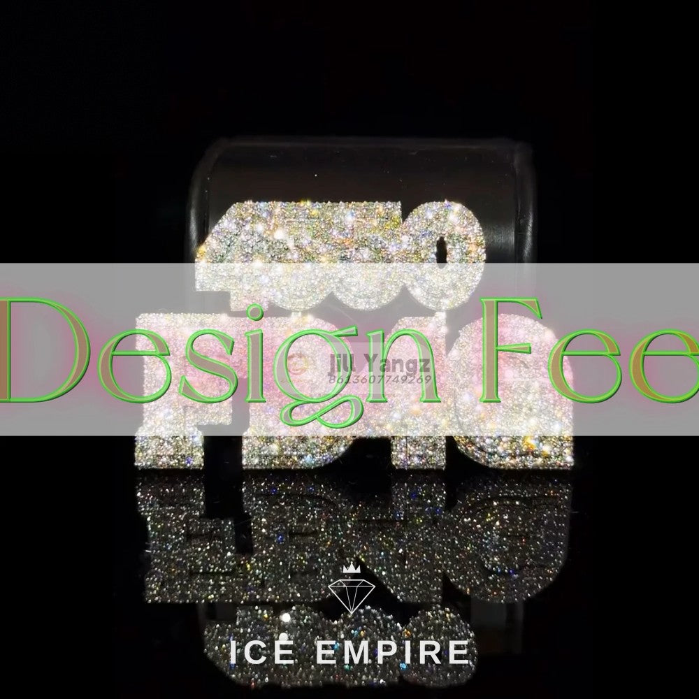 Iced Out Cross 925 Silver Pendant