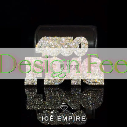 Iced Out Baguette 925 Silver Moissanite Pendant