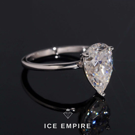 Iced Out Gold Plated Moissanite Wedding Band