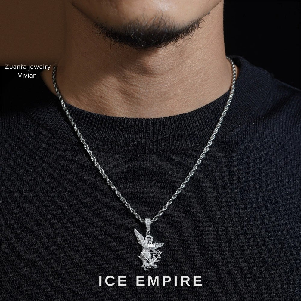 Iced Out 925 Silver Moissanite Pendant