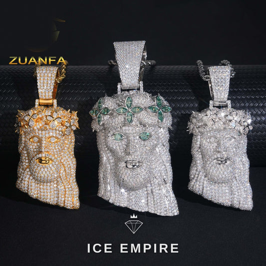 Iced Out 925 Silver Moissanite Pendant