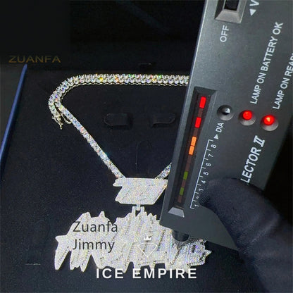 Iced Out 925 Silver Pendant