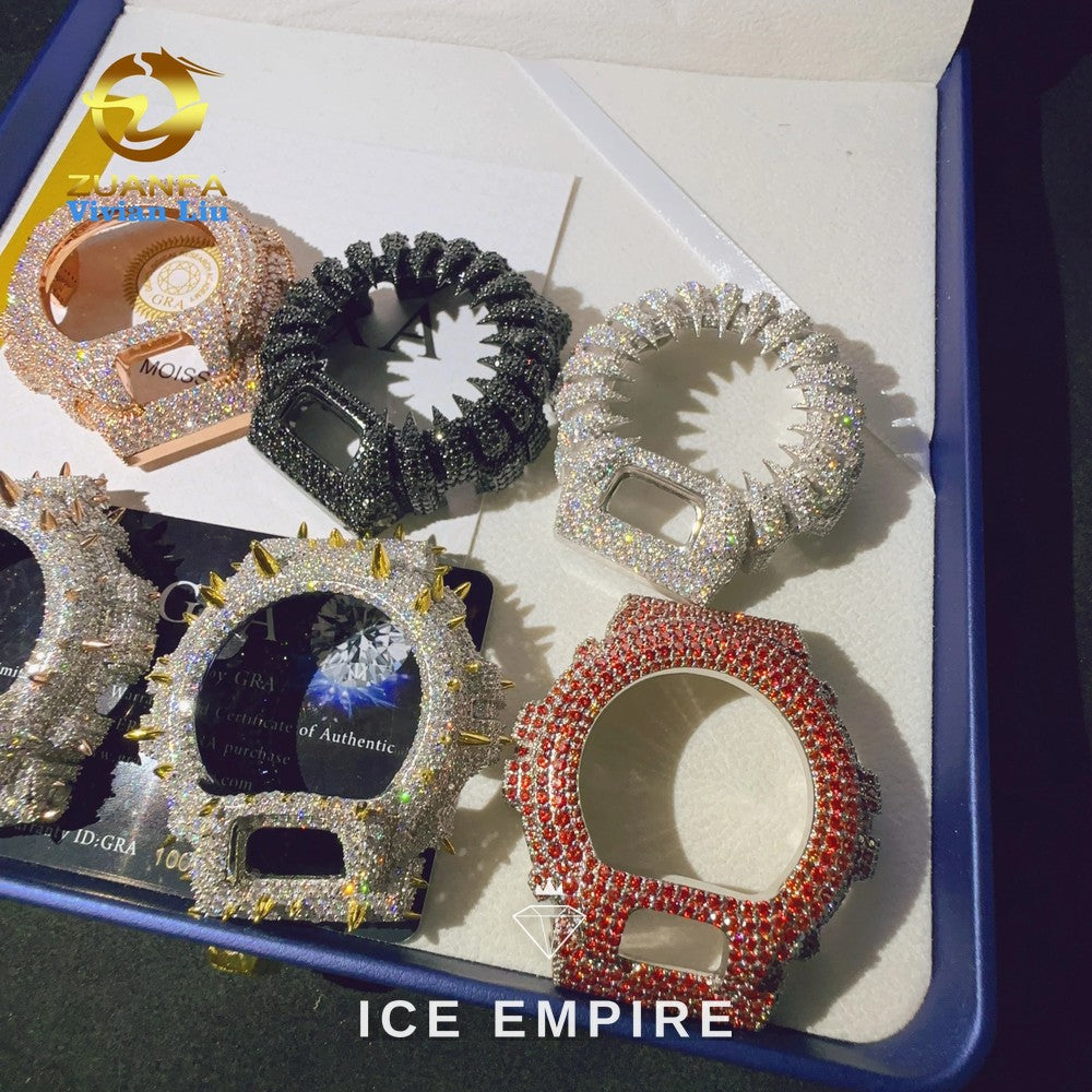 Iced Out 925 Silver Moissanite Watch