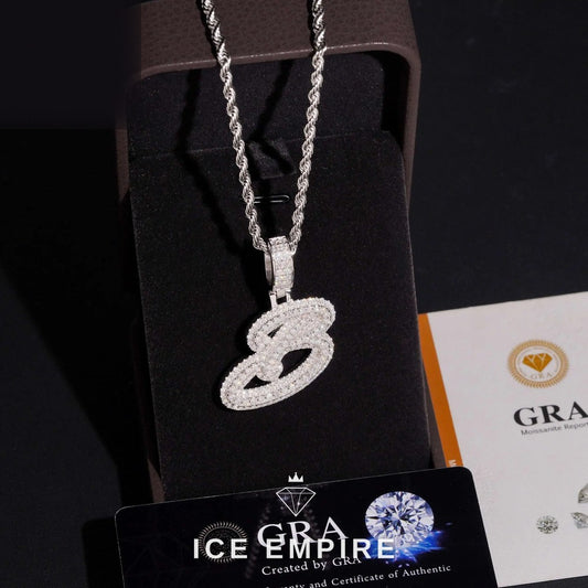 Iced Out Rose Gold Plated Moissanite Pendant