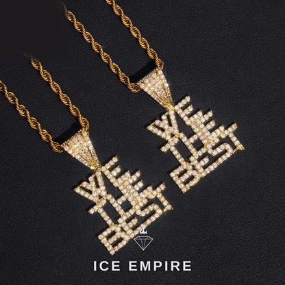 Iced Out Gold Plated Pendant
