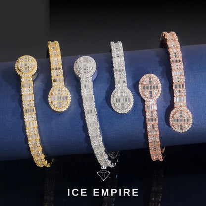 Iced Out Rose Gold Plated Moissanite Bracelet