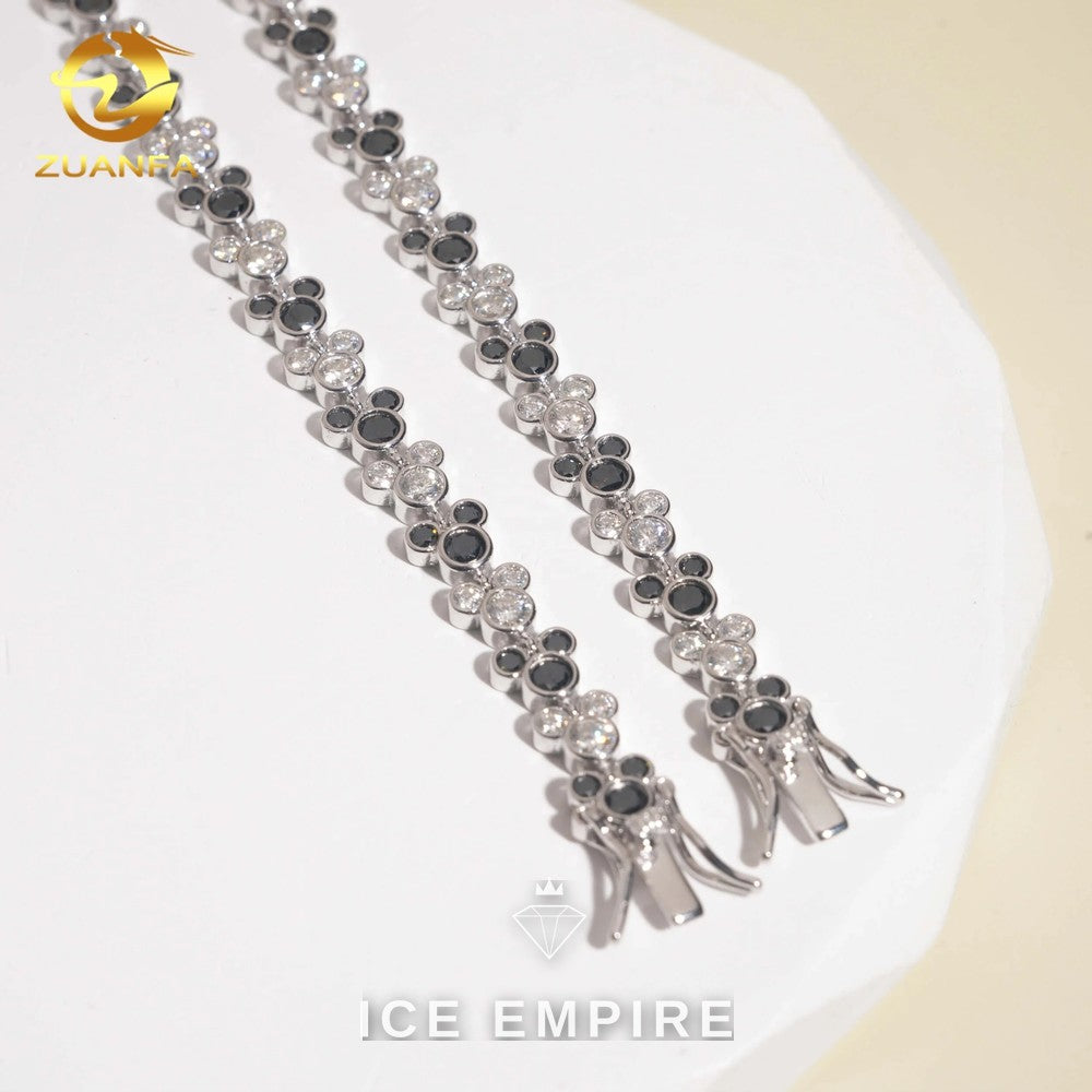 Iced Out 925 Silver Moissanite Bracelet