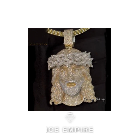Iced Out Rose Gold Plated Moissanite Cuban Chain