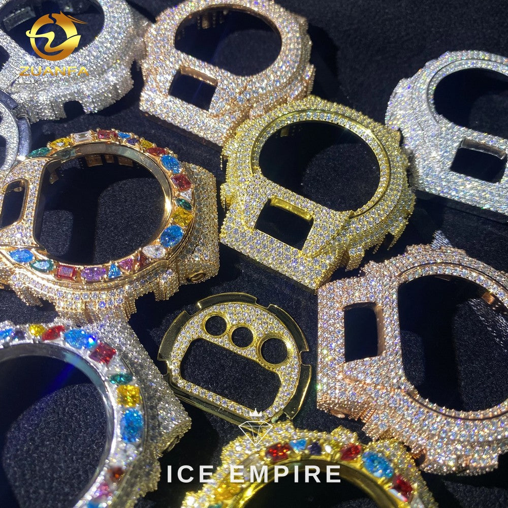 Iced Out 925 Silver Moissanite Watch