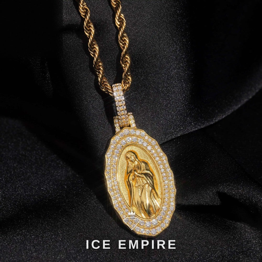 Iced Out 925 Silver Moissanite Pendant