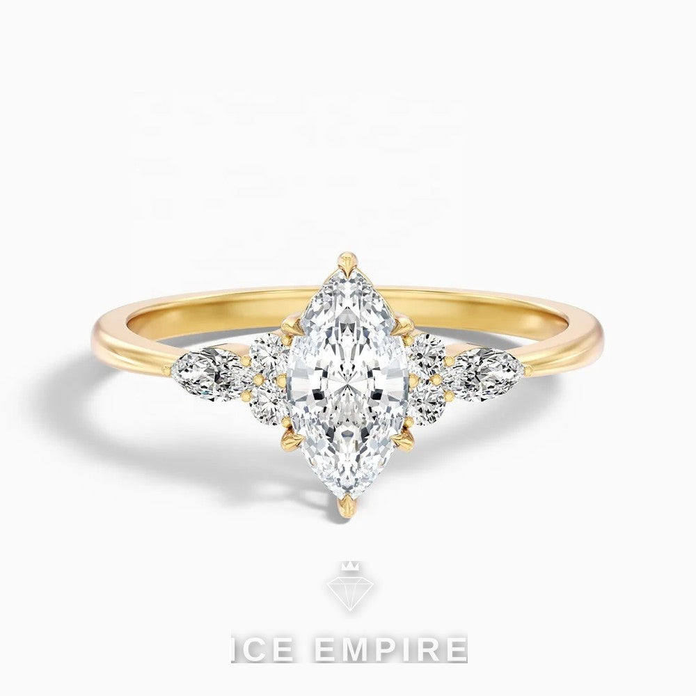 Iced Out 10K Gold Lab Grown Diamond Pendant