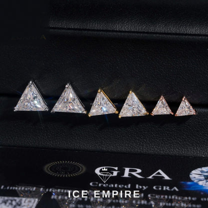 Iced Out 925 Silver Moissanite Earrings