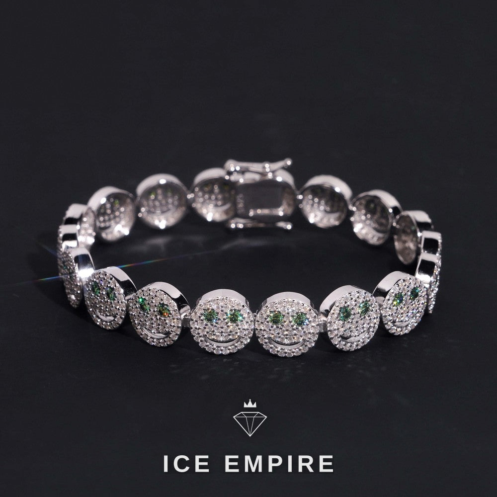 Iced Out Rose Gold Plated Moissanite Bracelet