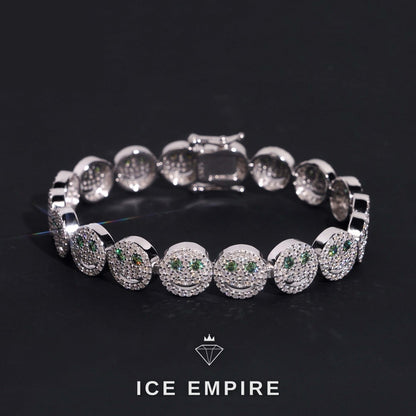 Iced Out Rose Gold Plated Moissanite Bracelet