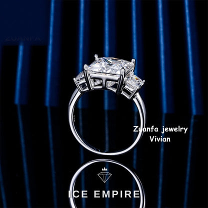 Iced Out Rose Gold Plated Moissanite Ring