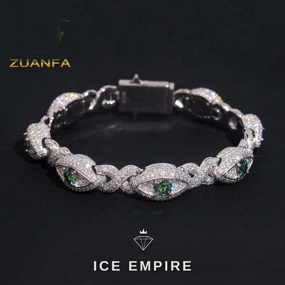 Iced Out 925 Silver Moissanite Bracelet