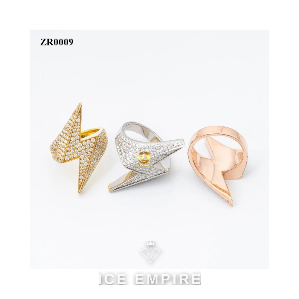 Iced Out Gold Plated Moissanite Ring