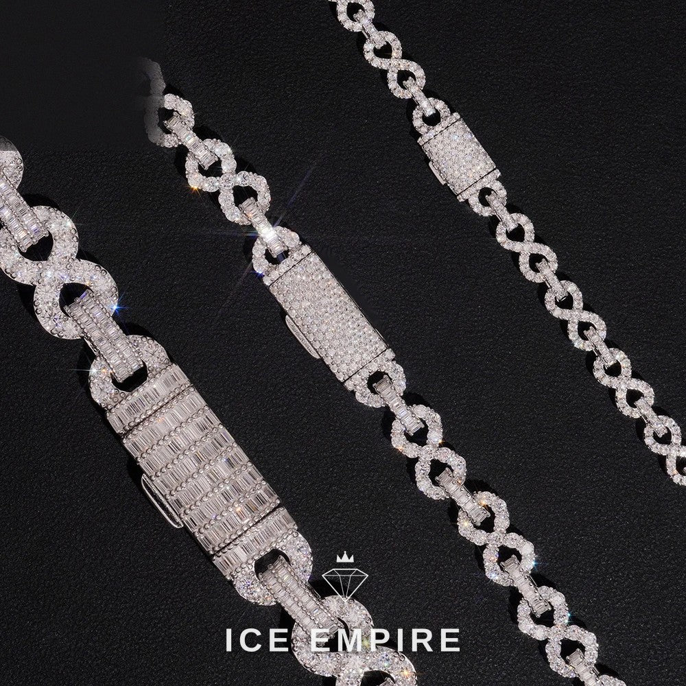 Iced Out Rose Gold Plated Moissanite Cuban Chain