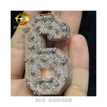 Iced Out 925 Silver Lab Grown Diamond Pendant