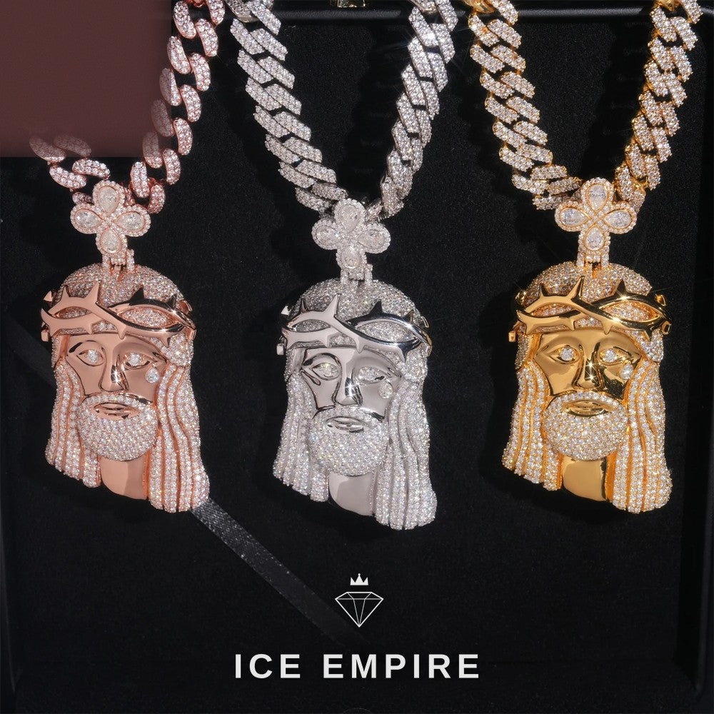 Iced Out 925 Silver Pendant