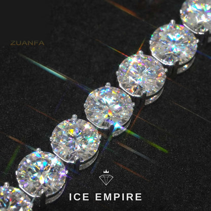 Iced Out Rose Gold Plated Moissanite Cuban Chain