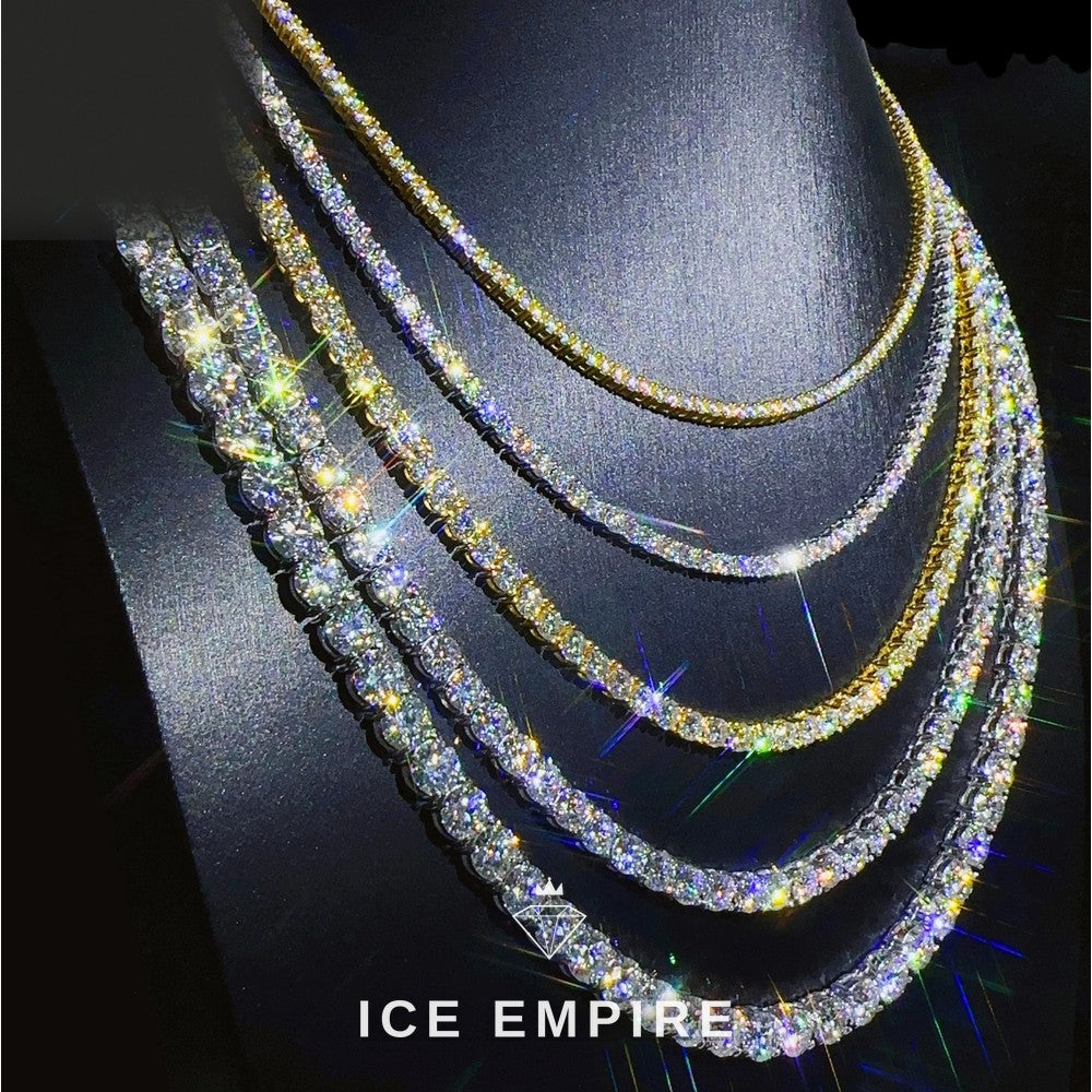 Iced Out Rose Gold Plated Moissanite Cuban Chain