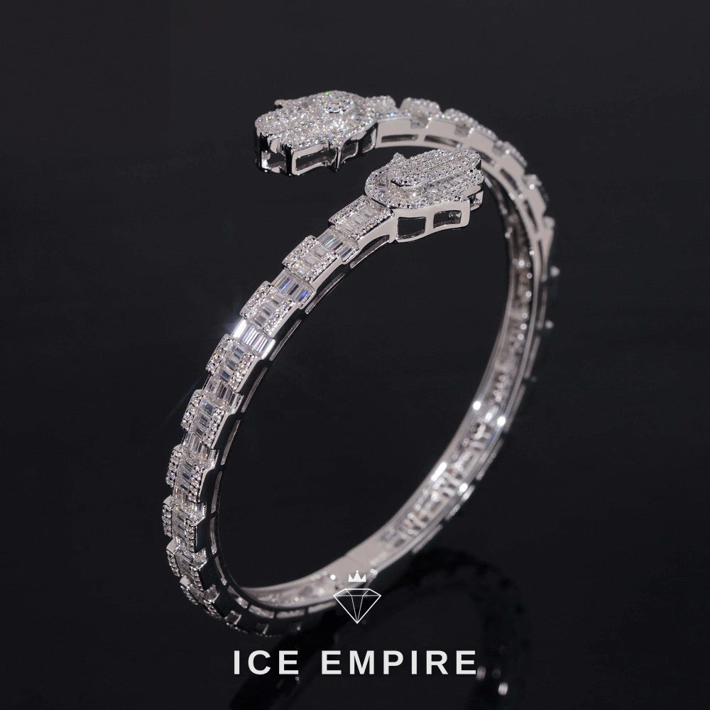 Iced Out Rose Gold Plated Moissanite Tennis Bracelet