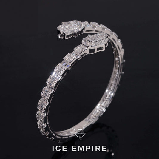 Iced Out Rose Gold Plated Moissanite Tennis Bracelet