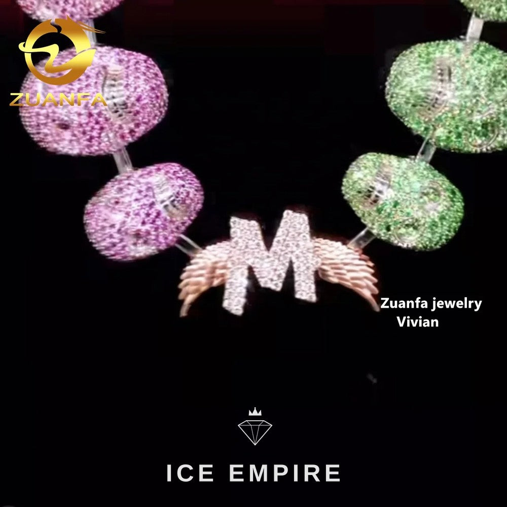 Iced Out Rose Gold Plated Moissanite Pendant